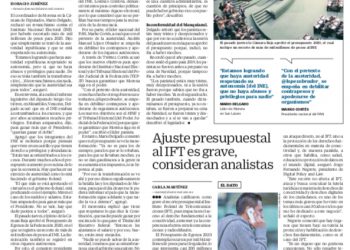 UNIVERSAL: recorte millonario al INE no se trata de revancha