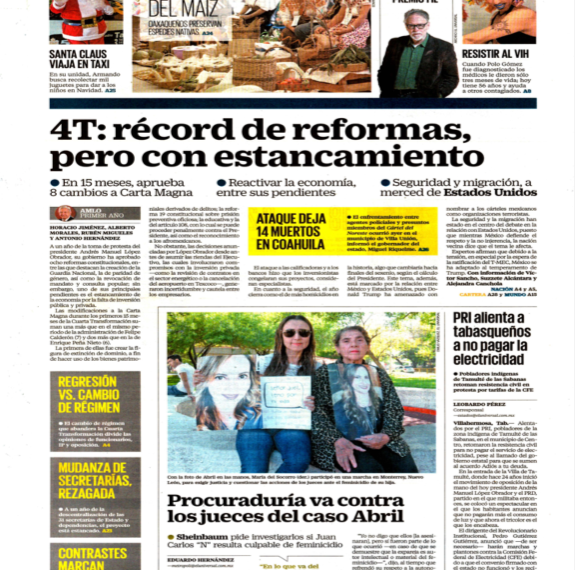 UNIVERSAL 4T: récord de reformas, pero con estancamiento