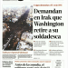 Demandan en Irak que Washington retire soldadesca