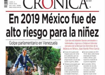 En 2019 México fue de alto riesgo para la niñez