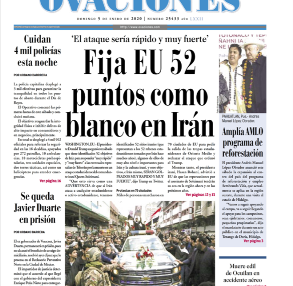 Fija EU 52 puntos como blanco en Irán
