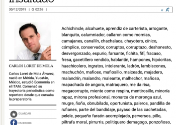 El gran insultador exige no ser insultado