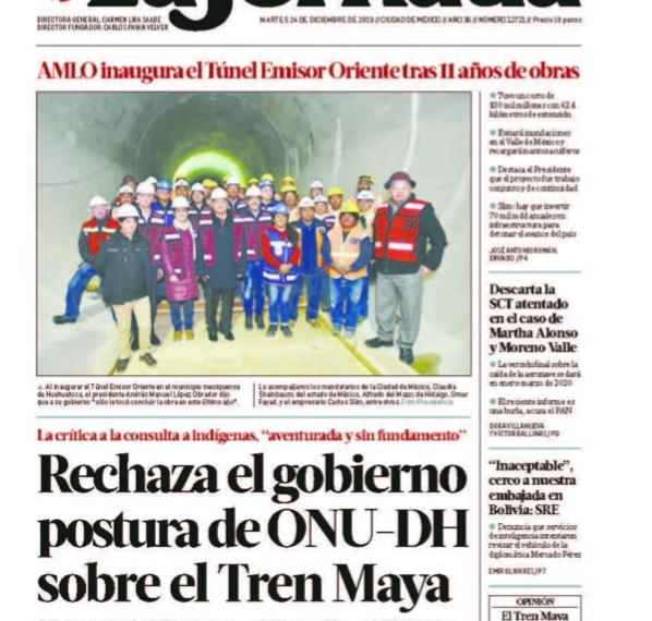 Rechaza gobierno postura de ONU-DH sobre el Tren Maya