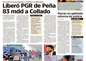 Liberó PGR de Peña 83 mdd a Collado