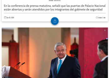 Para “no hacer show”, AMLO no recibirá a caravana de Sicilia y Lebarón
