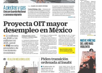 A piedras y gas chocan GN y caravana migrante