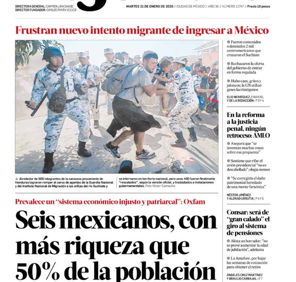 OXFAM: 6 mexicanos con más riqueza que el 50% de la población