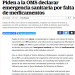 Piden a la OMS declarar emergencia sanitaria por falta de medicamentos
