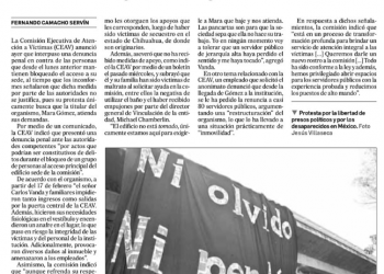 Denuncia penal por bloquear acceso a Comisión de Víctimas