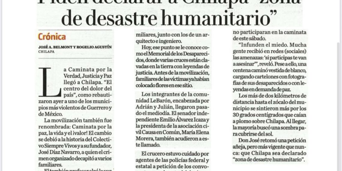 Piden declarar a Chilapa “zona de desastre humanitario”