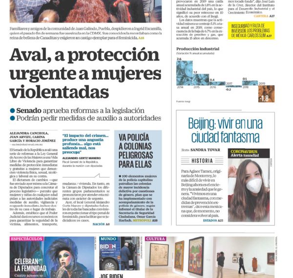 Aval a protección urgente a mujeres
