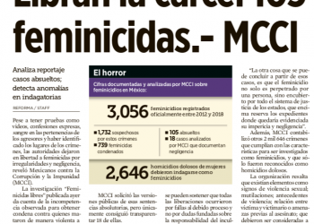Libran cárcel 105 feminicidas