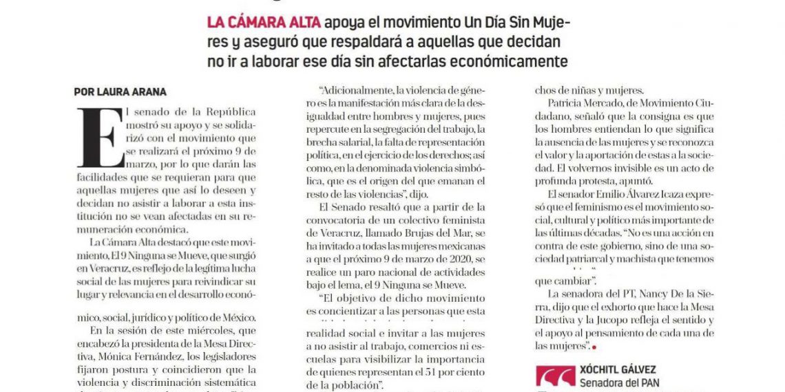 El 9 ninguna se mueve, una lucha legítima de las mujeres