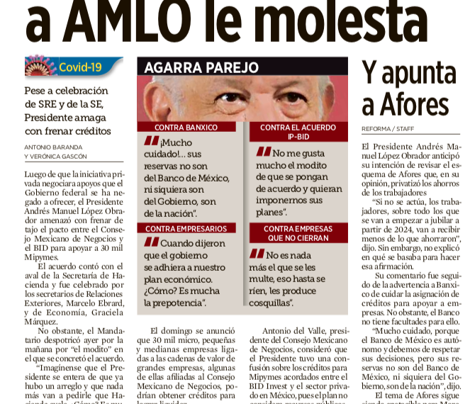 Consigue IP apoyos; a AMLO le molesta