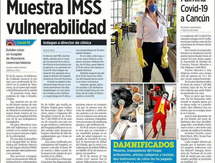 Muestra el IMSS vulnerabilidad ante el COVID-19