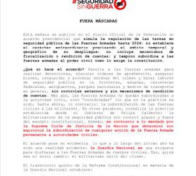 El acuerdo presidencial SIMULA la regulación de las tareas en seguridad pública de las #FFAA