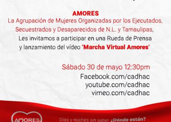 Marcha Virtual Amores por los desaparecidos