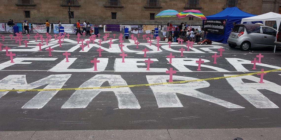 Conferencia de prensa de levantamiento del Plantón de Familiares de Desaparecidas y Desaparecidos Nacional.