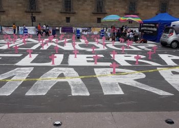 Conferencia de prensa de levantamiento del Plantón de Familiares de Desaparecidas y Desaparecidos Nacional.