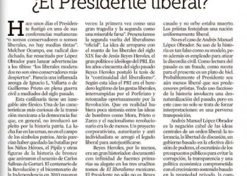 ¿El presidente liberal?