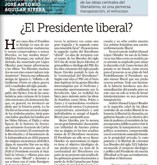 ¿El presidente liberal?