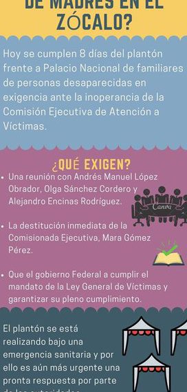 Familiares de personas desaparecidas en el Zócalo siguen sin apoyo y atención de las autoridades