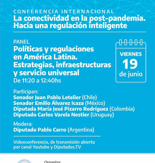 19 de junio – La conectividad en la post-pandemia. Hacia una regulación inteligente.
