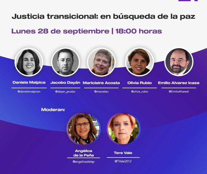 Justicia transicional: en búsqueda de la paz. 28/Sep
