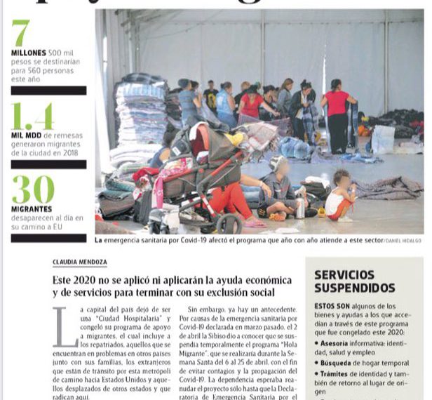 Gobierno congela apoyo a migrantes