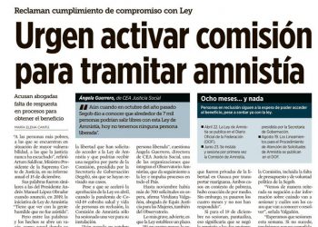 La Comisión de Amnistías no ha sesionado en 6 meses #AmnistíaYa