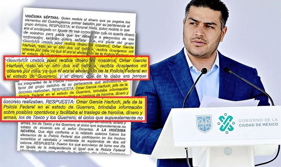 Salpican a Harfuch en pagos del narco.