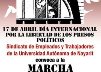 Marcha para exigir la libertad del preso político Luis Manuel Hernández Escobedo