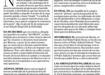 El almirante y “los enemigos”