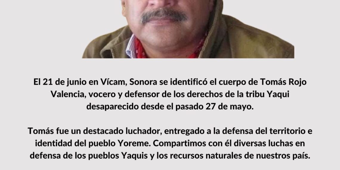 Pronunciamiento de la Fundación para la Democracia sobre el asesinato de Tomás Rojo Valencia