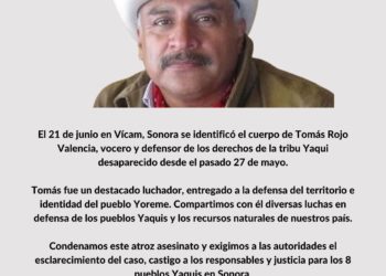 Pronunciamiento de la Fundación para la Democracia sobre el asesinato de Tomás Rojo Valencia