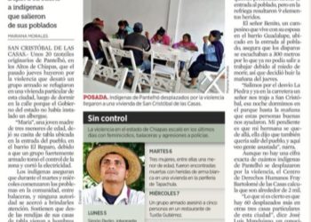 Huyen por violencia 2 mil personas en Chiapas