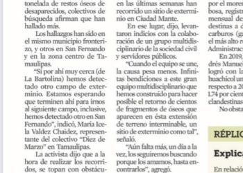 Hallan en Tamaulipas campos de exterminio.