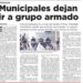 Municipales dejan ir a grupo armado