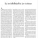La invisibilidad de las víctimas