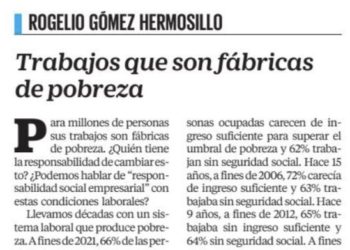 Tener trabajo en #México no garantiza salir de la pobreza.
