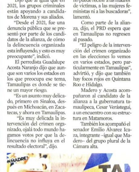 Alertan de intervención del crimen en comisios