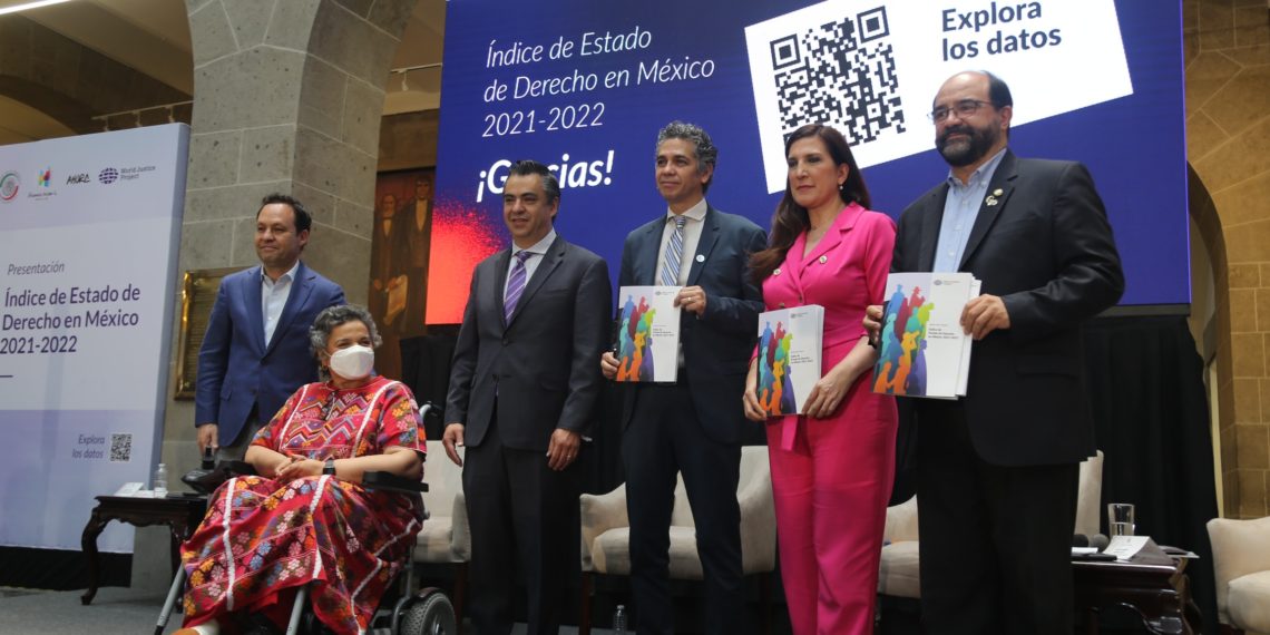 Presentación del Índice del Estado de Derecho en México 2021-2022, de la World Justice Project