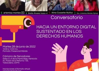 Conversatorio “Diálogo hacia un entorno digital sustentado en los Derechos Humanos”.