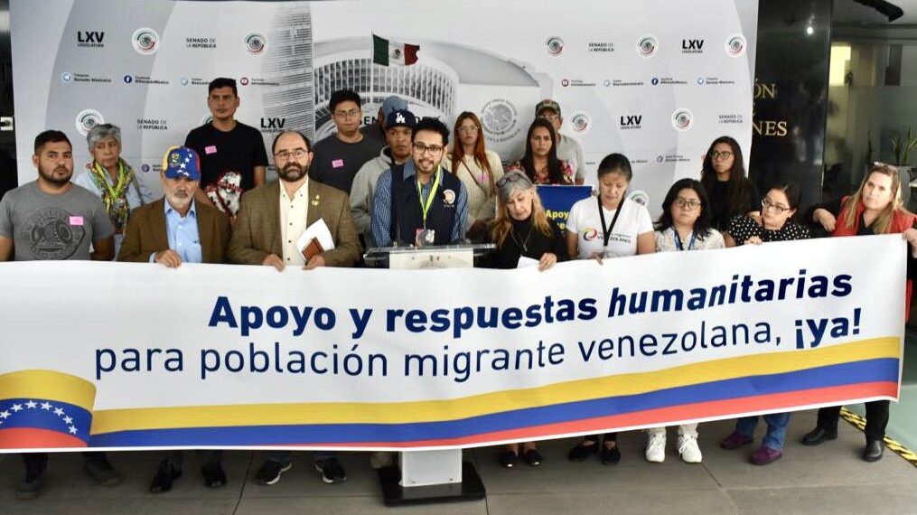 Rueda de prensa en solidaridad con la comunidad migrante de Venezuela 26 de octubre 2022