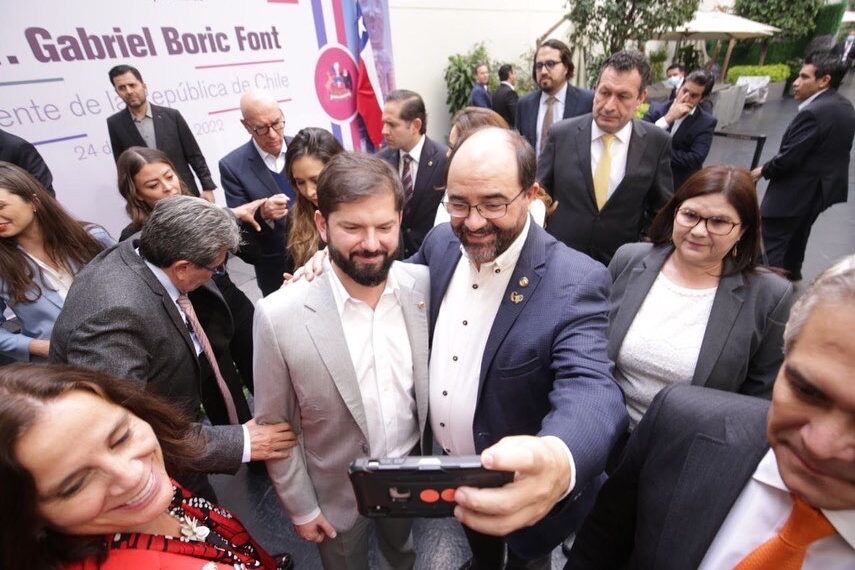 Visita del Presidente de Chile Gabriel Boric al Senado de la República 24 de octubre 2022