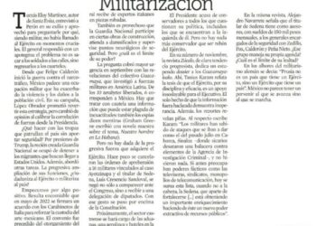 ”El problema no es sacar a los soldados a las calles, sino regresarlos a los cuarteles”: J. Domingo Perón.