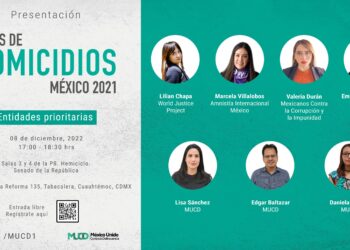 Invitación: Atlas de los homicidios en México 2021, entrada libre