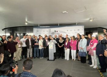 Integrantes de sociedad civil que exige frenar el proceso legislativo del Plan B electoral