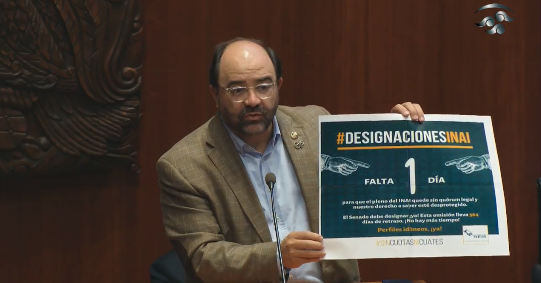 Designaciones INAI: Estamos ante un proceso de corrupción política de un movimiento que llega al poder