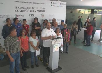 Integrantes de la Cooperativa Calpulli de Coacalco enuncian el intento de la SEDATU para despojarlos